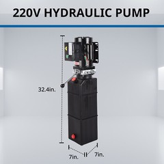 14 Quart 3.7 Gallon Hydraulic Pump 2950 PSI Car Lift 3 HP for 2 and 4 Post Lifts