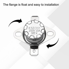 2pc Normally open KSD301 30°C 86°F Degrees Celsius Temperature Switch Thermostat