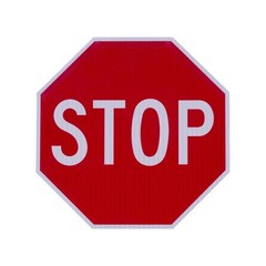 Reflective Octagon STOP Sign, Rust-Proof, 0.08″ Aluminum / 0.12″ Plastic