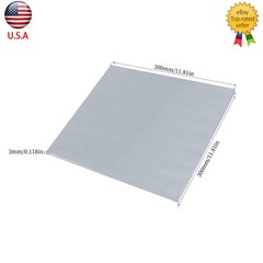 Metal 6061 Aluminum Flat Plate Sheet Stock Length/Width 300mm Thick 3mm 4pc