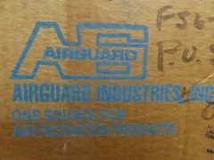 Airguard Industries Air Filter, 20″ x 20″ x 4″, Type DP
