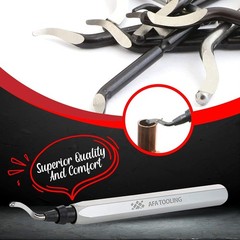 Versatile Deburring Tool for 3D Printing, Metal & PVC – 21 Blade Kit Included