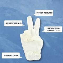 Non-Medical Latex Hand Protection Disposable Powdered Gloves Small – 2000 Pieces