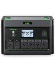 2400W 1843.2Wh Power Station Portable Solar Generator RV LiFePO4 Backup Battery