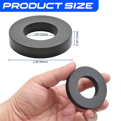 Large Magnet – Grade 10 Big Magnets Heavy Duty, OD60 x ID32 x 10mm Strong Round.