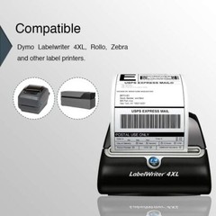 2 Rolls Direct Thermal Shipping Labels 4×6″ 220/Roll 1744907 DYMO 4XL Compatible