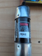 Cooper Bussmann FRN-R-80 Fusetron Time Delay Fuse 80A 600V