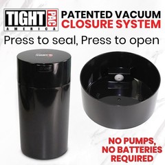 Tightvac 3 to 12 Ounces Airtight Smell Proof Container – Patented Vacuum Seal,