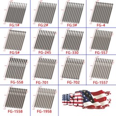 10pcs Dental Trimming Finishing Carbide Burs FG # Friction Grip Fit High Speed