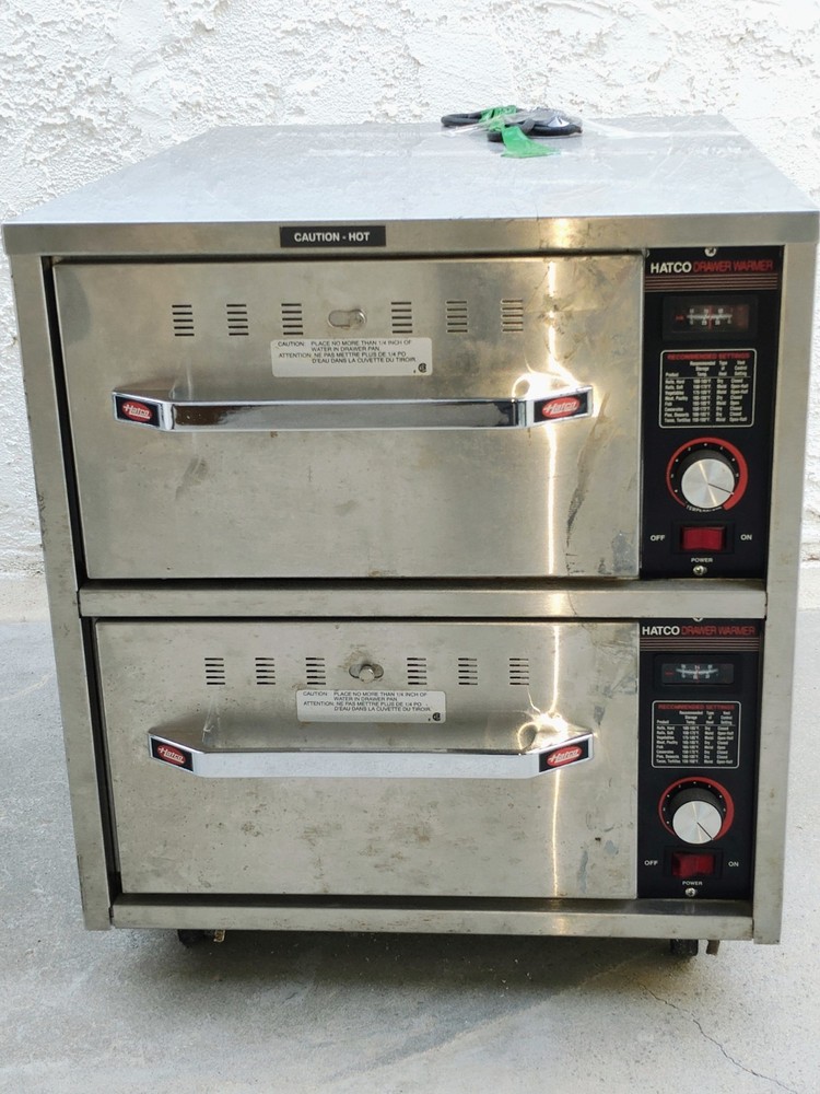 HATCO HDW-2N-S Stainless Steel Portable Electric 2 Drawer Food Warmer Work Perfe