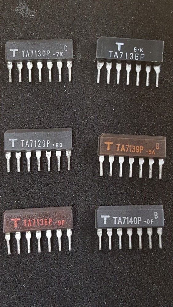 Toshiba TA7130P, TA7129P, TA7136P, TA7139P, TA7140P obtained from Onkyo Japan