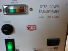 Nissyo SDX-1500U Step Down Transformer 1500W 120V to 100V Working from japan