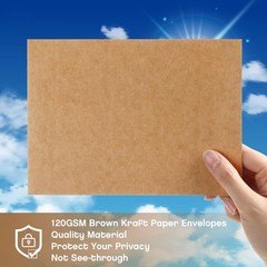 Fainne 600 Brown Kraft Envelopes A7 5.25×7.25 Invitation 120 GSM Bulk