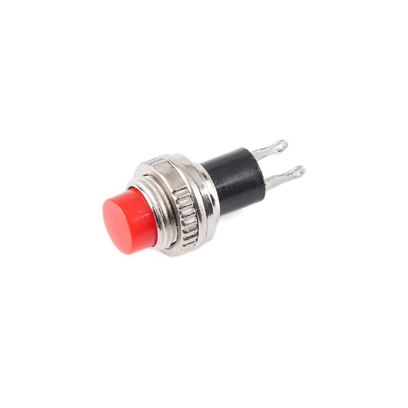 10mm Round Push Button Momentary Switch 2 Pin Black White Red Green Blue Yellow