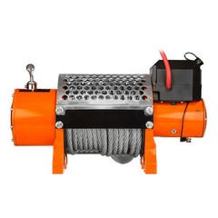 Electric Waterproof Winch Wire Rope 20000 lb 24V Wireless for Efficient Lifting