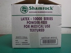 Shamrock Latex Disposable Examination Gloves – 1 Case of 1000 Gloves (MEDIUM)