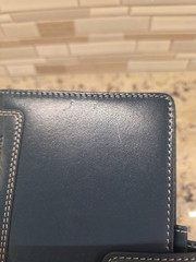 Filofax Holborn Personal Size Blue Deluxe Leather Ring Organizer / Planner