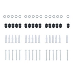 4 Pack Metal Pegboard Panels Black Pegboards Wall Organizer For Walls Home