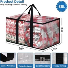 Heavy Duty Clear Moving Bags with Reinforced Handle and Double Zipper, Storage T