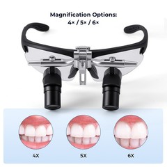 4.0X Dental Surgery Ergonomic Ergo Binocular Loupes Ultralight Magnifier