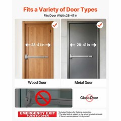Uimoso Push Bar Panic Exit Device 28″ Durable Metal Emergency Door Hardware
