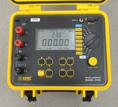 AEMC Instruments 6250 Micro-Ohmmeter Low Resistance Tester 5µΩ to 2500Ω