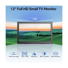 Eyoyo CCTV Monitor 12 Inch Small Computer Monitors 1920x1080P Mini LED Displa…