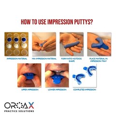 Dental Mould Impression Putty with Tray – Hydrophilic Silicon Retainer OROAX