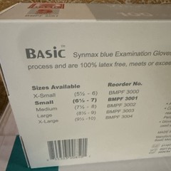 Intco BMPF3001 Intco Basic BMPF3001 Vinyl Synmax Exam Gloves – Small. 1,000 Pack