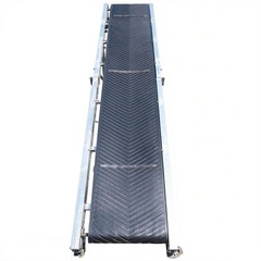 110v Belt Conveyor PVC Stainless Steel 118*20” Incline Belt Conveyor Transport