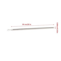 UtySty 2 Pack Screen Door Springs Replacement 20 Inch Long Security Silver