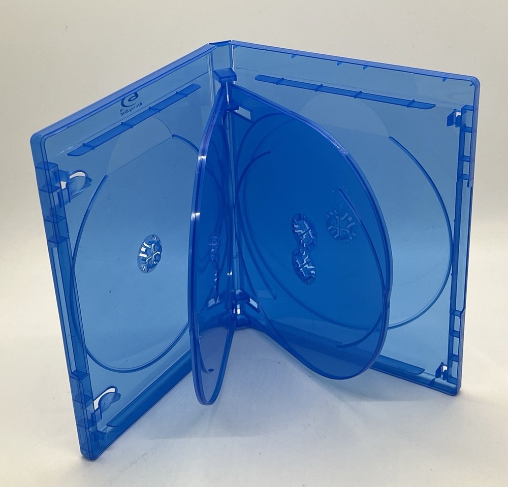 100 PCS NEW 15MM Blu-Ray 6-Disc Case With BluRay Logo, BL1506
