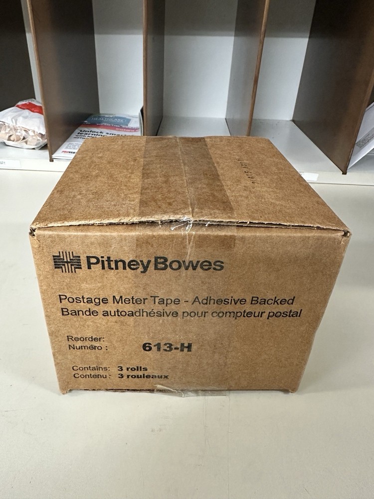 Pitney Bowes 613-H Postage Meter Adhesive Tape Box Of 3 NEW