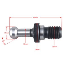 10pcs BT40 45 Degree M16 Pull Studs Retention Knob CNC Milling
