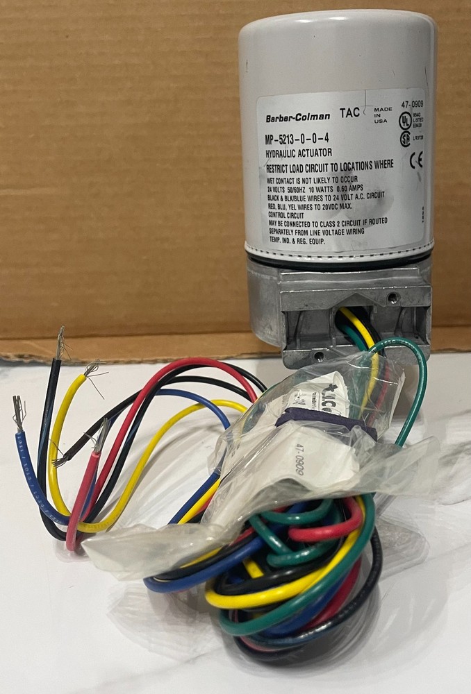 Barber-Colman MP-5213-0-0-4 Hydraulic Actuator 24V
