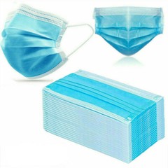 50 pcs 3-Ply Disposable Protective Face Masks Medical Dental Mouth Noise Cover