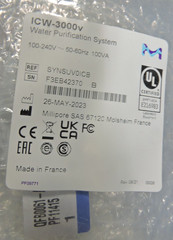 NEW Millipore Synergy ICW-3000 Water Purifier SYNSUV0ICB / Thermo Chromatography
