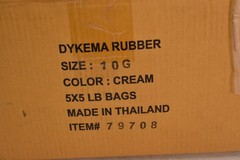 Dykema Rubber 79708 Size 10 G Rubber Bands 25 Lbs Bags Beige Made In Thailand