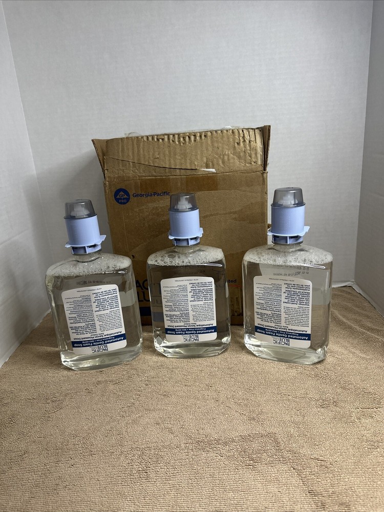 3 Refills GP Pacific Blue Ultra Gentle Foam Soap Fragrance Free 1200mL 43714