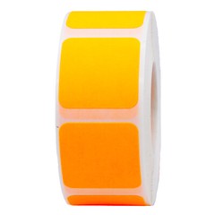 Square Stickers | 1″ Inch Wide | 500 Pack | Pick One Color