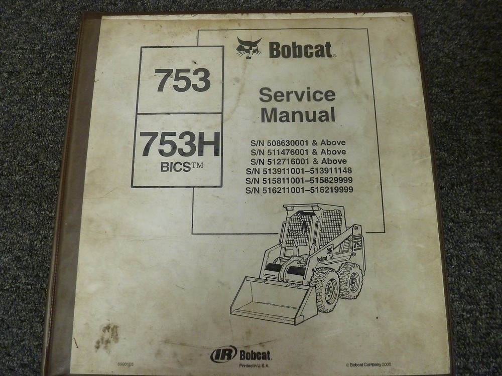 Bobcat 753 & 753H BICS Skid Steer Skidsteer Loader Shop Service Repair Manual
