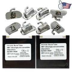 40pcs VENUS Dental Orthodontic Mini Buccal Tubes Bondable MBT 022 1st 2nd Molar