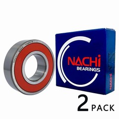 2PACK NACHI 6004-2NSE9CM 20X42X12MM Double Rubber Seal Bearings 6004-2RS 6004RS