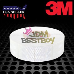 3M Diamond Grade White Conspicuity Tape 2″ x 2″ CE Approved Reflective Safety