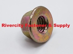 3/8-16 Grade 8 Nylon Insert Flange Lock Nuts 3/8 x 16 Flanged Stop Nut 3/8×16