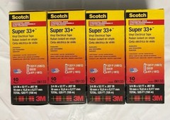 Scotch 3M Super 33+ Vinyl Electrical Tape 06133 ✅52ft ✅40 Rolls – BLACK