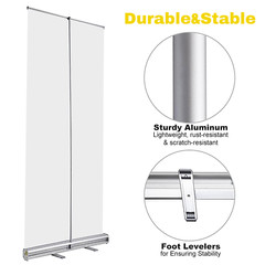 Custom Retractable Banner with Aluminum Frame For Events, Promotion Advertising