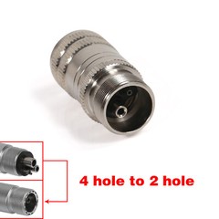New Dental High Speed Handpiece Adapter Hole Changer 4-Hole to Borden 2-Hole