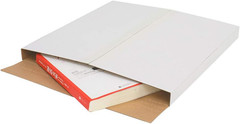 100PCS White LP Shipping Mailer Boxes, 12.5In*12.5In*1/2In & 1In Album Paper Box
