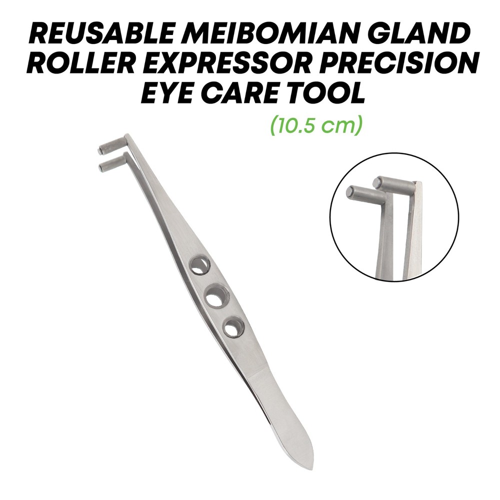 Meibomian Gland Roller Expressor 10.5 cm Stainless Steel Ophthalmic Instruments